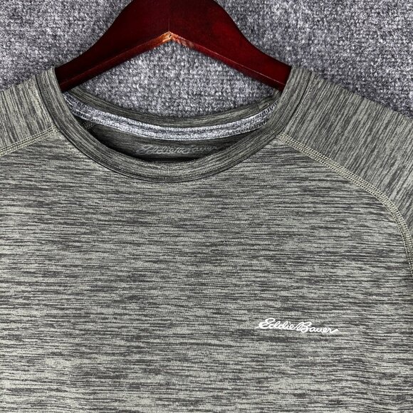 Eddie Bauer Tee Shirt Mens Medium First Ascent Green Stretch Short Sleeve Crew - Picture 4 of 8